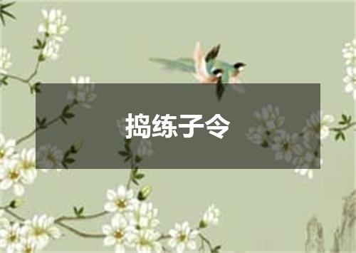 捣练子令