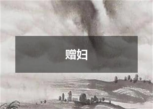 赠妇