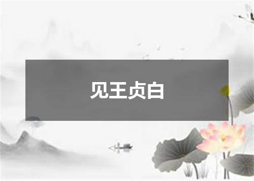 见王贞白