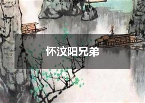 怀汶阳兄弟
