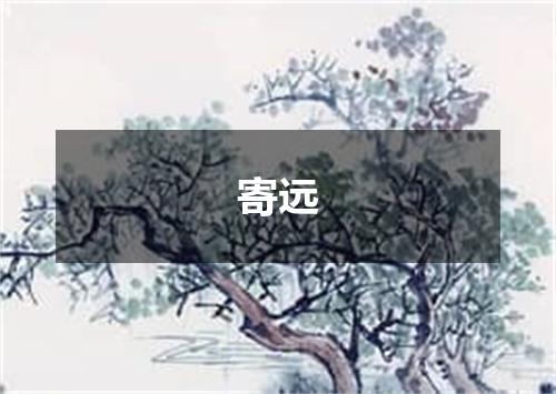 寄远