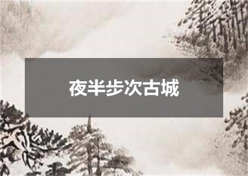 夜半步次古城