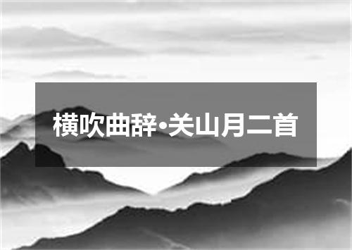 横吹曲辞·关山月二首