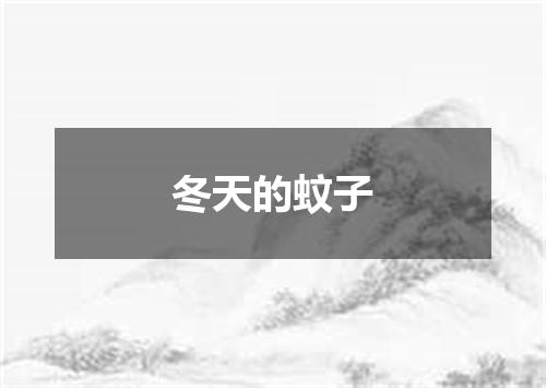 冬天的蚊子