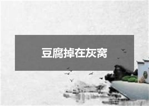 豆腐掉在灰窝
