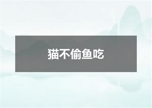 猫不偷鱼吃