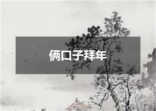 俩口子拜年