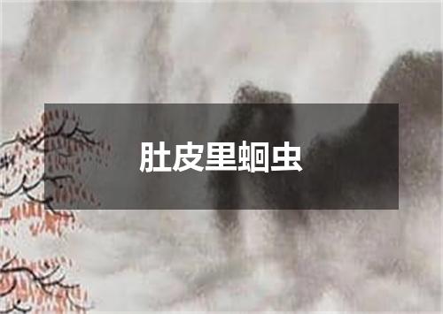 肚皮里蛔虫