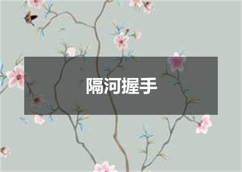 隔河握手