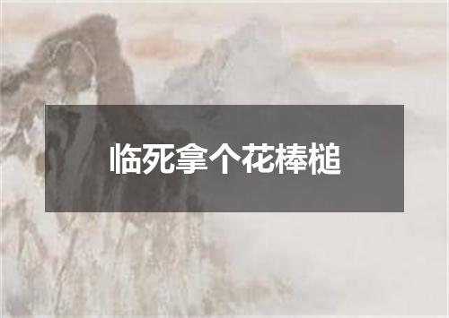 临死拿个花棒槌
