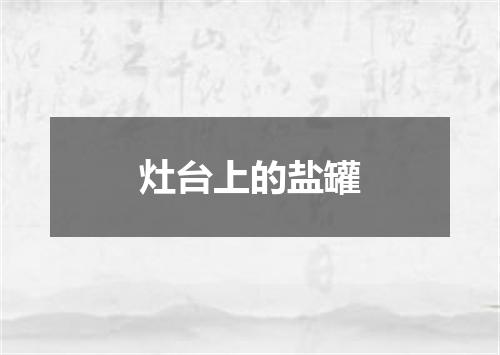 灶台上的盐罐
