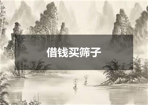 借钱买筛子