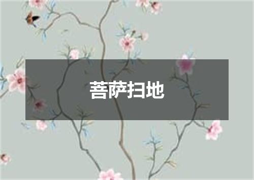 菩萨扫地
