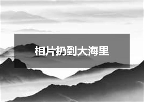 相片扔到大海里