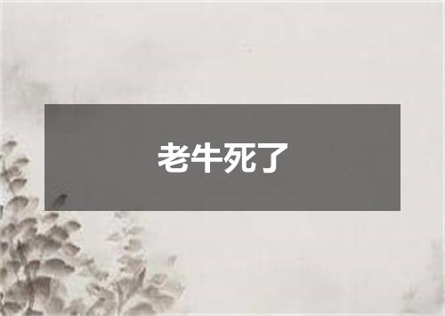 老牛死了