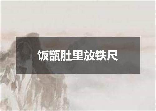 饭甑肚里放铁尺