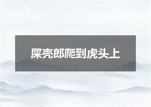 屎壳郎爬到虎头上