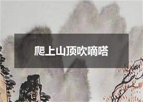 爬上山顶吹嘀嗒