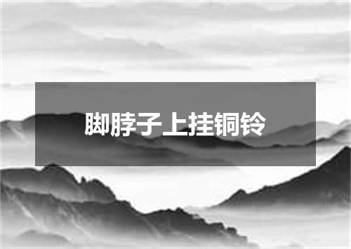 脚脖子上挂铜铃