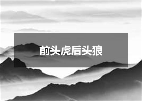 前头虎后头狼