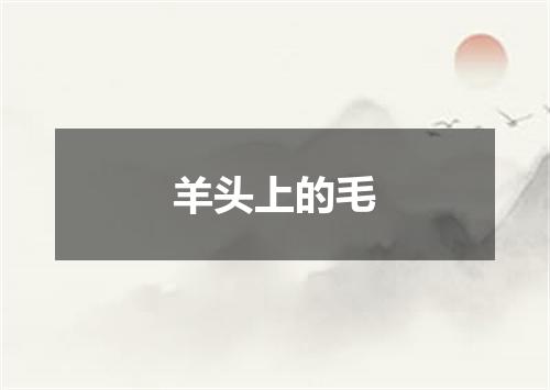 羊头上的毛