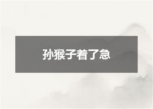 孙猴子着了急